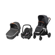 KINDERWAGENSET MC Adorra - Dunkelgrau/Silberfarben, KONVENTIONELL, Textil/Metall (59,5/113/95,5cm) - Maxi-Cosi
