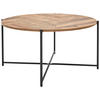 COUCHTISCH rund Naturfarben, Schwarz  - Schwarz/Naturfarben, Design, Holzwerkstoff/Metall (83/40/83cm) - MID.YOU