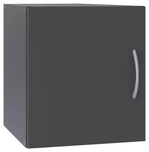 AUFSATZSCHRANK 50/40/40 cm in - Alufarben/Graphitfarben, KONVENTIONELL, Holzwerkstoff/Kunststoff (50/40/40cm) - Xora