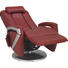 MASSAGESESSEL Kombination Echtleder/Lederlook Lederlook Rot - Chromfarben/Rot, Design, Leder/Textil (102/77/70cm) - Cantus