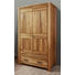 SCHRANK Wildeiche massiv geölt Eichefarben - Eichefarben/Alufarben, KONVENTIONELL, Holz/Metall (118/200/55cm) - Landscape