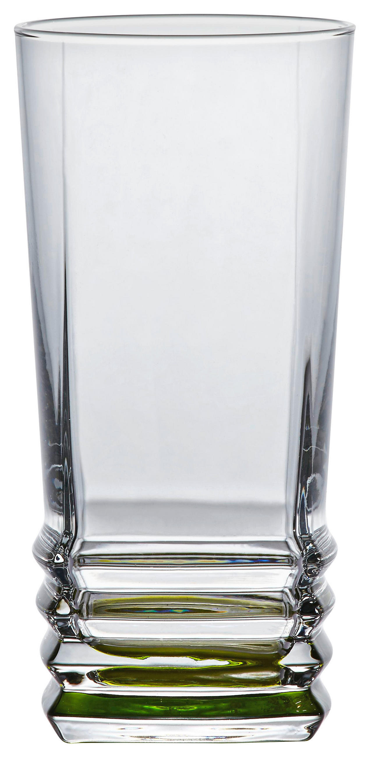 ČAŠA ZA PRODUŽENA PIĆA  335 ml  - prozirna/zelena, Osnovno, staklo (6,8/14cm) - Homeware