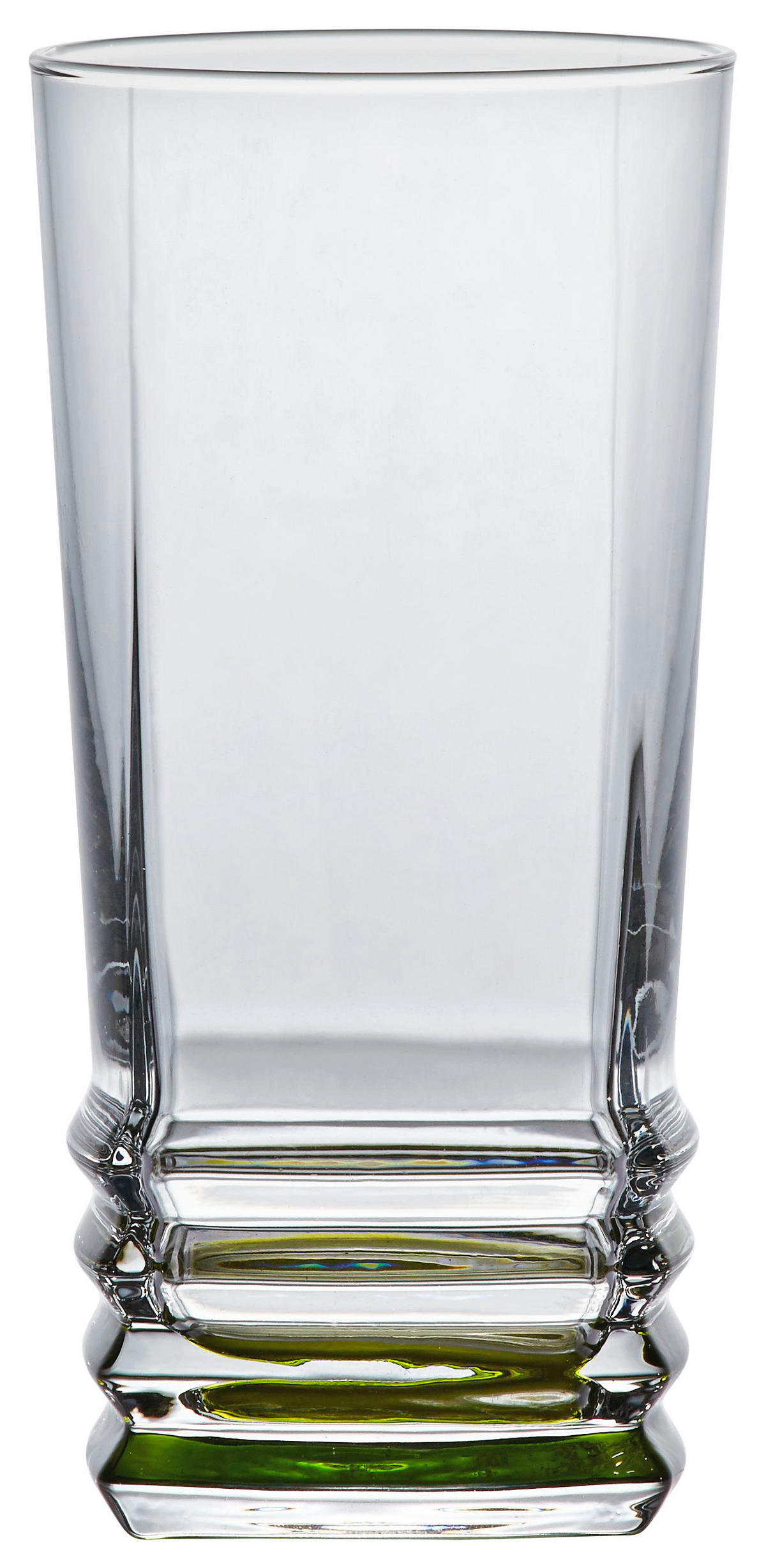 ČAŠA ZA PRODUŽENA PIĆA  335 ml  - prozirna/zelena, Osnovno, staklo (6,8/14cm) - Homeware