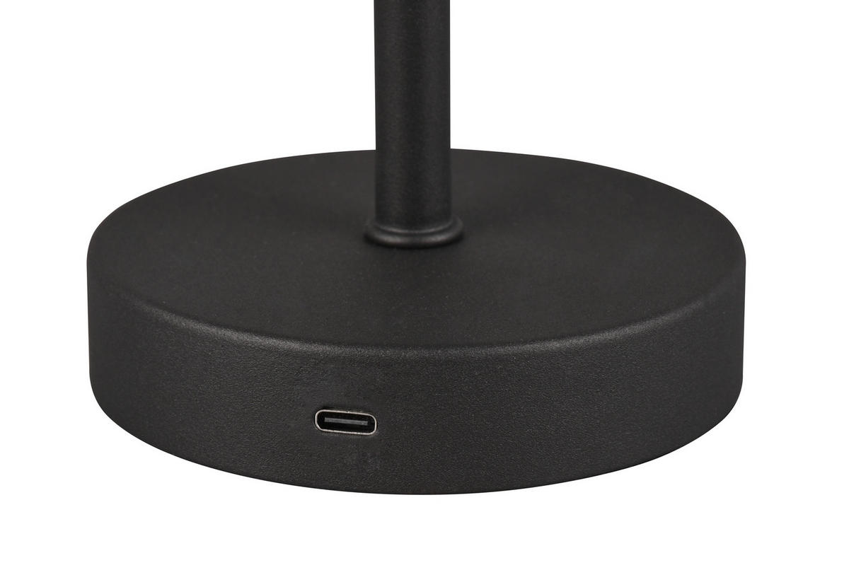 LED-TISCHLEUCHTE JEFF 12,6/30 cm   - Schwarz, Basics, Metall (12,6/30cm)