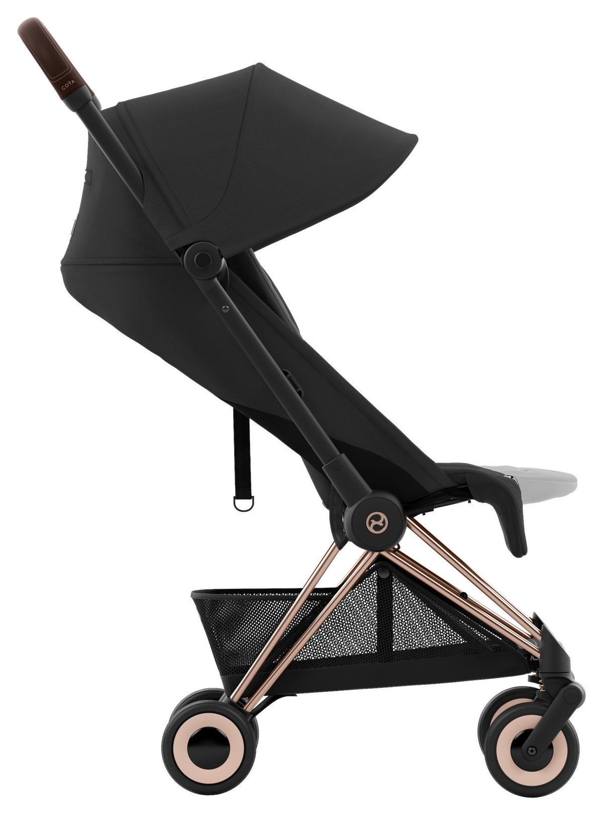BUGGY Coya  - Roségold/Schwarz, Basics, Kunststoff/Textil (79/44/105cm) - cybex PLATINUM