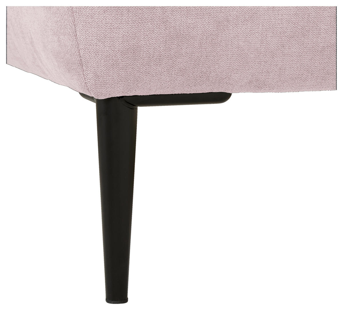 KUTNA GARNITURA tekstil  ružičasta   - ružičasta/crna, Konvencionalno, tekstil/metal (226/155cm) - Carryhome