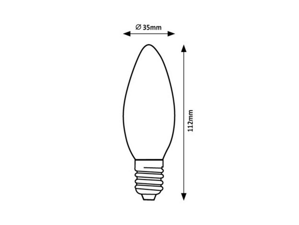 LED-SIJALKA S SVETILNO NITKO   //// - prozorno, Basics, kovina/umetna masa (3.5/11.2cm)