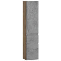 HOCHSCHRANK 40/180/35 cm  - Eiche Wotan/Hellgrau, Modern, Holzwerkstoff (40/180/35cm) - Held