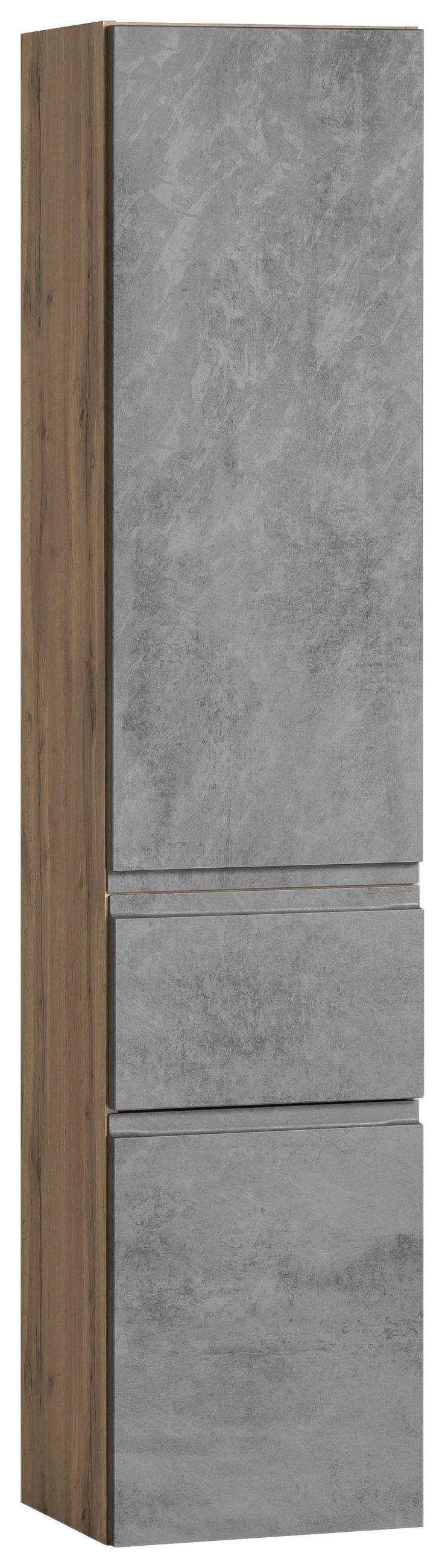 HOCHSCHRANK 40/180/35 cm  - Eiche Wotan/Hellgrau, Modern, Holzwerkstoff (40/180/35cm) - Held