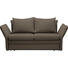 SCHLAFSOFA in Textil Braun - Chromfarben/Braun, KONVENTIONELL, Textil/Metall (213/88/91cm) - Novel SCHLAFSOFA in Textil Braun - Chromfarben/Braun, KONVENTIONELL, Textil/Metall (213/88/91cm) - Novel