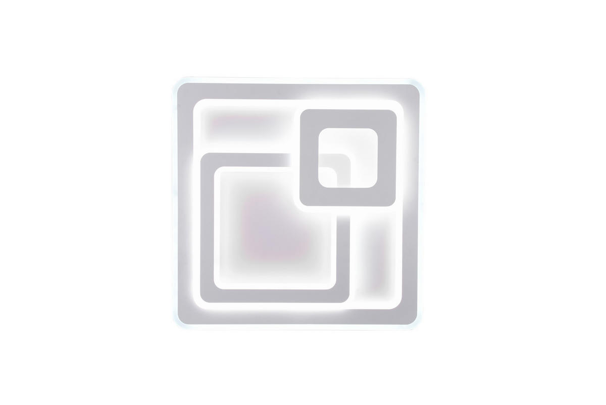 PLAFONIERĂ CU LED - alb, Lifestyle, plastic/metal (51,5/51,5/7cm) - Novel