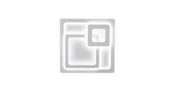 LED-DECKENLEUCHTE 51,5/51,5/7 cm - Weiß, LIFESTYLE, Kunststoff/Metall (51,5/51,5/7cm) - Novel