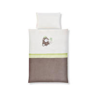 BABYBETTWÄSCHE Diego Webstoff 100/135 cm  - Creme/Braun, Basics, Textil (100/135cm) - Patinio