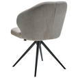 STUHL Cord, Lederlook Creme, Beige  - Beige/Creme, Design, Textil/Metall (61/84/61cm) - Dieter Knoll