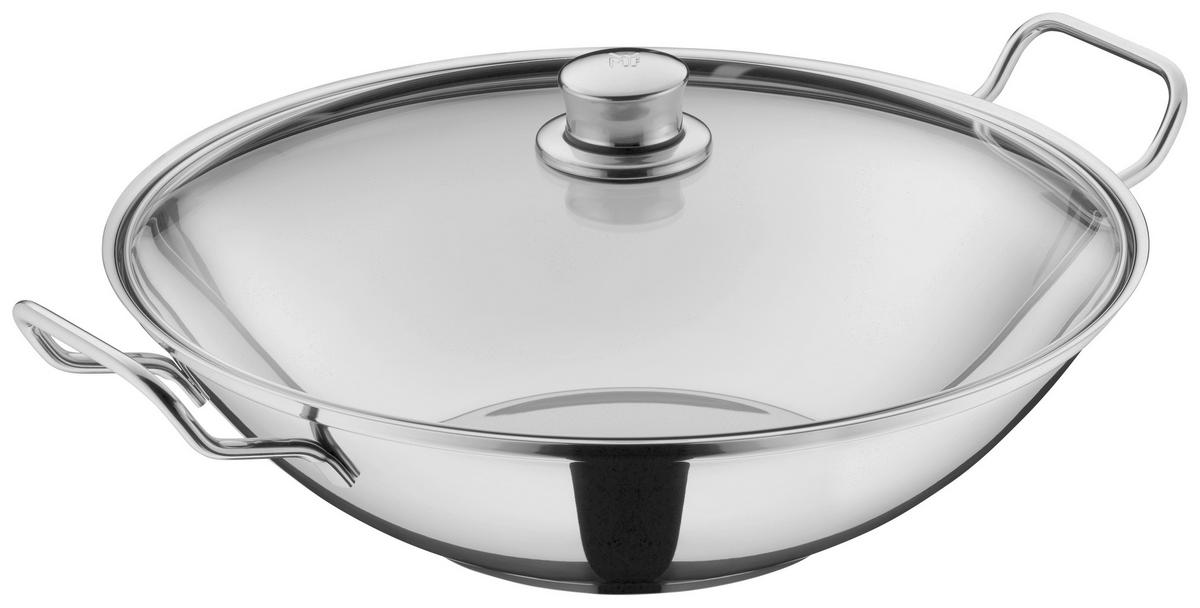 WOK Taiwan 36 cm  - Edelstahlfarben, Basics, Glas/Metall (36cm) - WMF