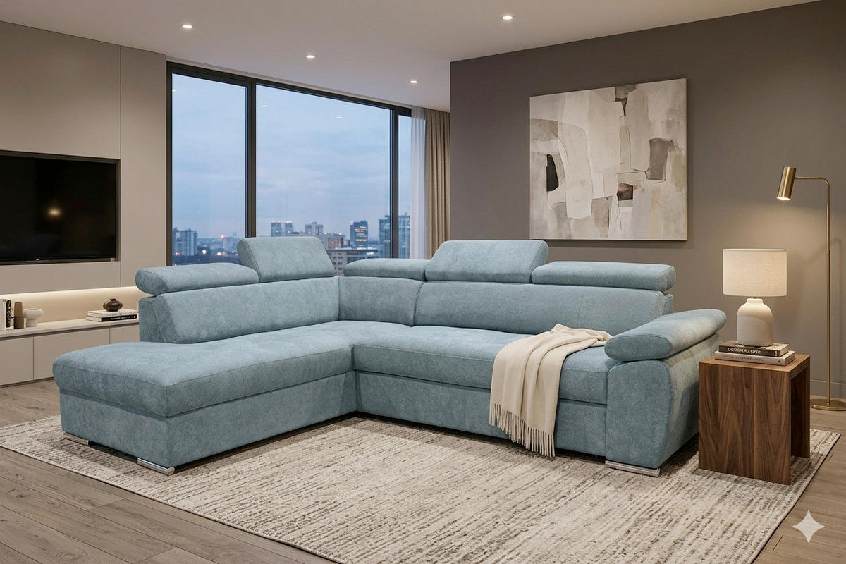 SJEDEĆA GARNITURA drvo, tekstil  siva   - siva, Moderno, drvo/tekstil (270/208cm) - Hom`in