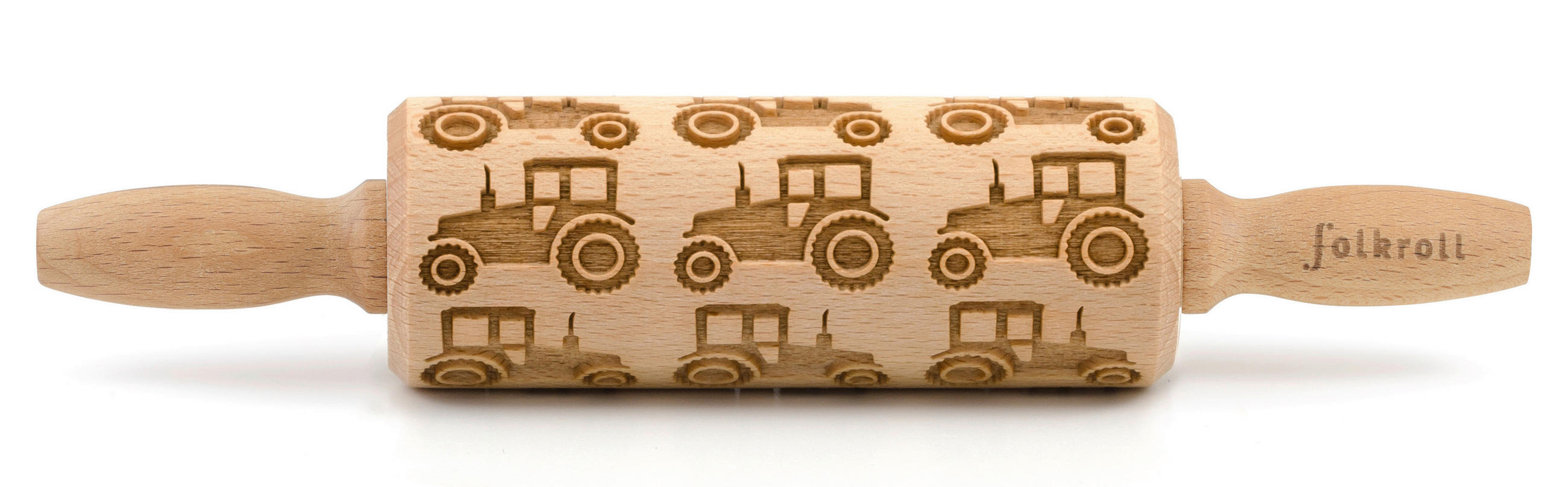 MOTIV-TEIGROLLE - Naturfarben, Basics, Holz (23/4,5/4,5cm) - Folkroll