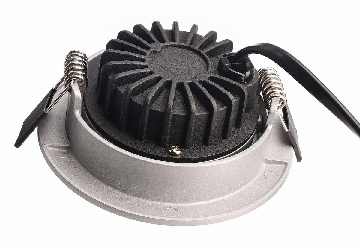 LED-EINBAUSPOT - Silberfarben, Konventionell, Metall (8,2/8,2/4,1cm)
