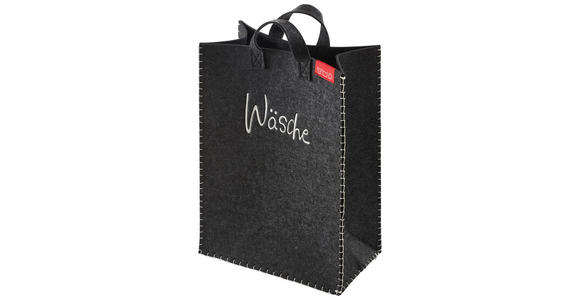 WÄSCHEKORB - Weiß/Grau, KONVENTIONELL, Textil (45/25/65cm) - Landscape