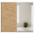 SCHWEBETÜRENSCHRANK  in Eiche Artisan  - Alufarben/Eiche Artisan, KONVENTIONELL, Glas/Holzwerkstoff (225/210/62cm) - Xora