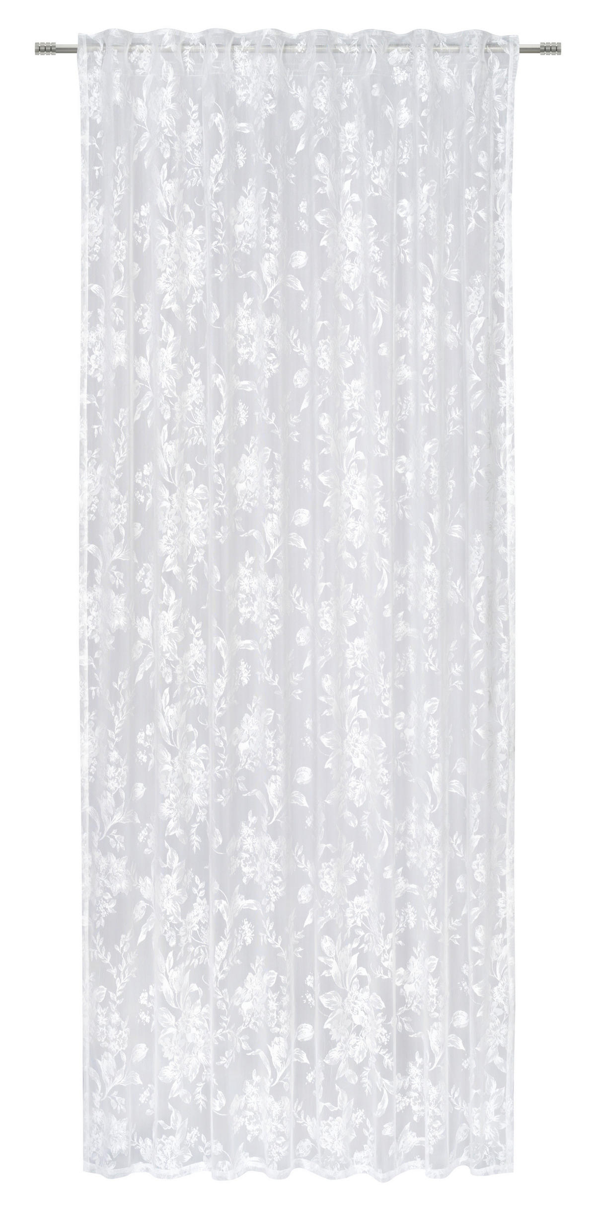 FERTIGVORHANG  transparent   135/245 cm  - Weiß, Natur, Textil (135/245cm) - Esposa