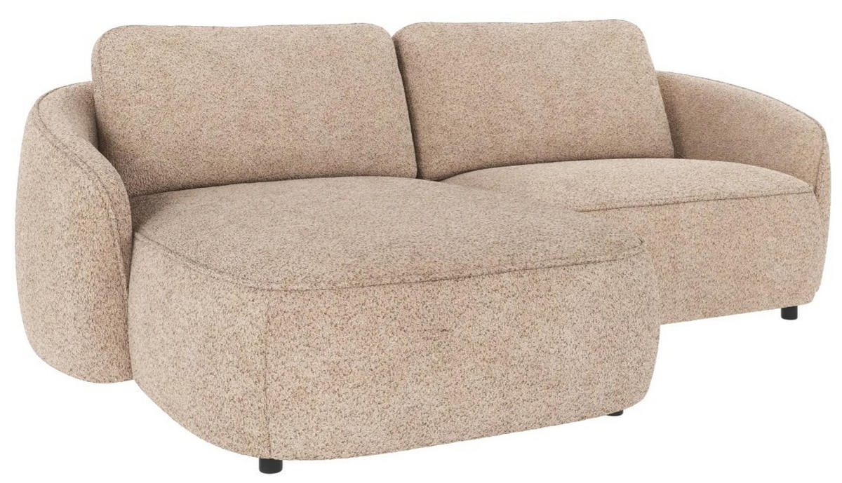 SOFFA i beige  - beige/svart, Klassisk, metall/trä (226/80/162cm) - Rowico