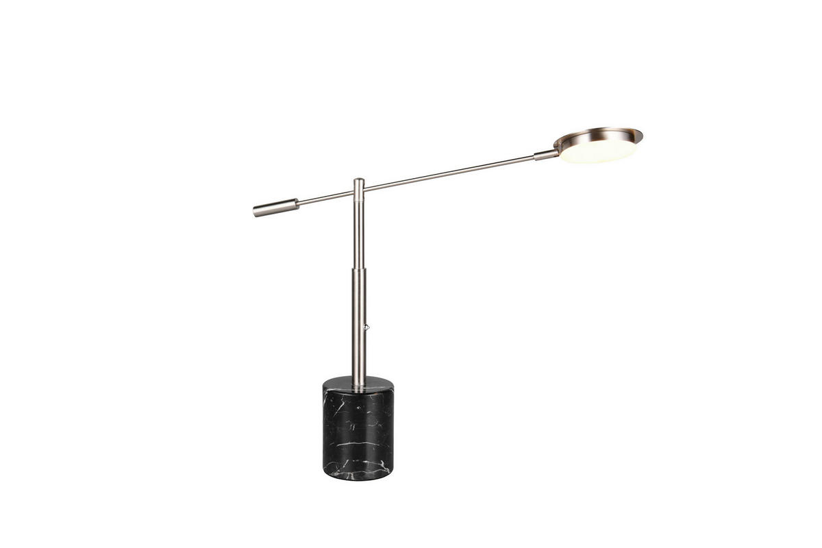 LED-TISCHLEUCHTE Fiore   - Schwarz/Nickelfarben, KONVENTIONELL, Stein/Metall (65/12/47cm) - Trio Leuchten