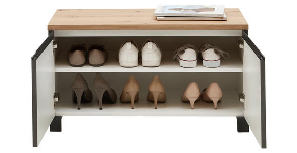 GARDEROBE 4-teilig in 180/193/40 cm - Eichefarben/Anthrazit, Design, Holz/Holzwerkstoff (180/193/40cm) - Dieter Knoll