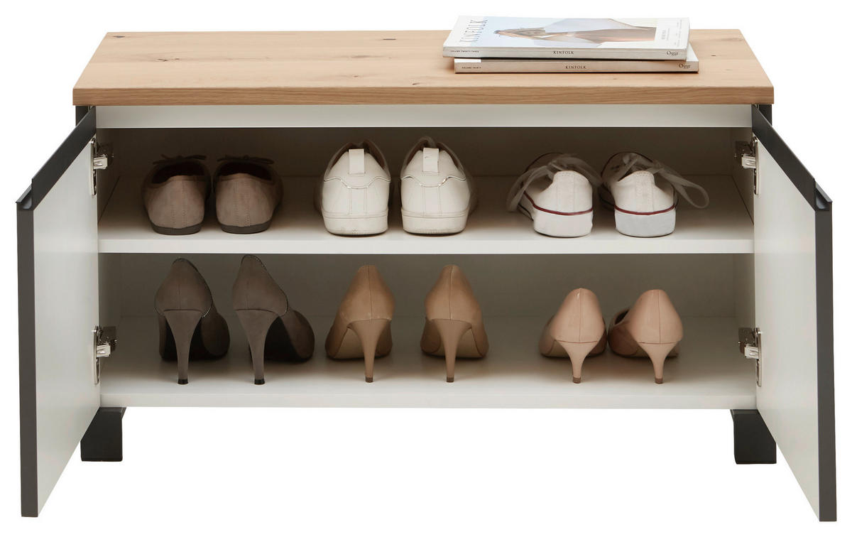 GARDEROBE 4-teilig  in 180/193/40 cm  - Eichefarben/Anthrazit, Design, Holz/Holzwerkstoff (180/193/40cm) - Dieter Knoll