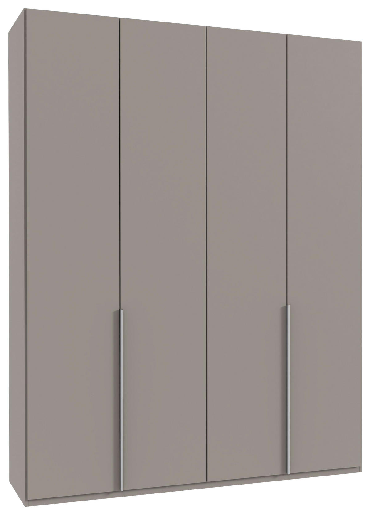 DREHTÜRENSCHRANK in Grau, Sahara  - Alufarben/Grau, Modern, Holzwerkstoff/Metall (180/236/58cm) - MID.YOU