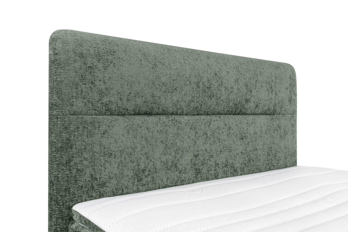 BOXSPRINGBETT 140/200 cm  in Mintgrün  - Schwarz/Mintgrün, Design, Textil/Metall (140/200cm) - Esposa
