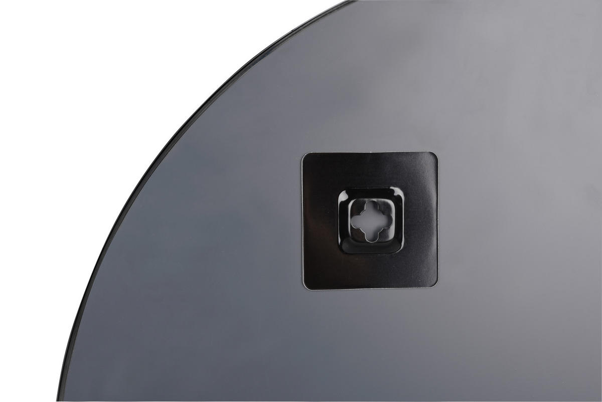 WANDSPIEGEL Schwarz  - Schwarz, Trend, Glas/Metall (50/50/0,5cm) - Boxxx