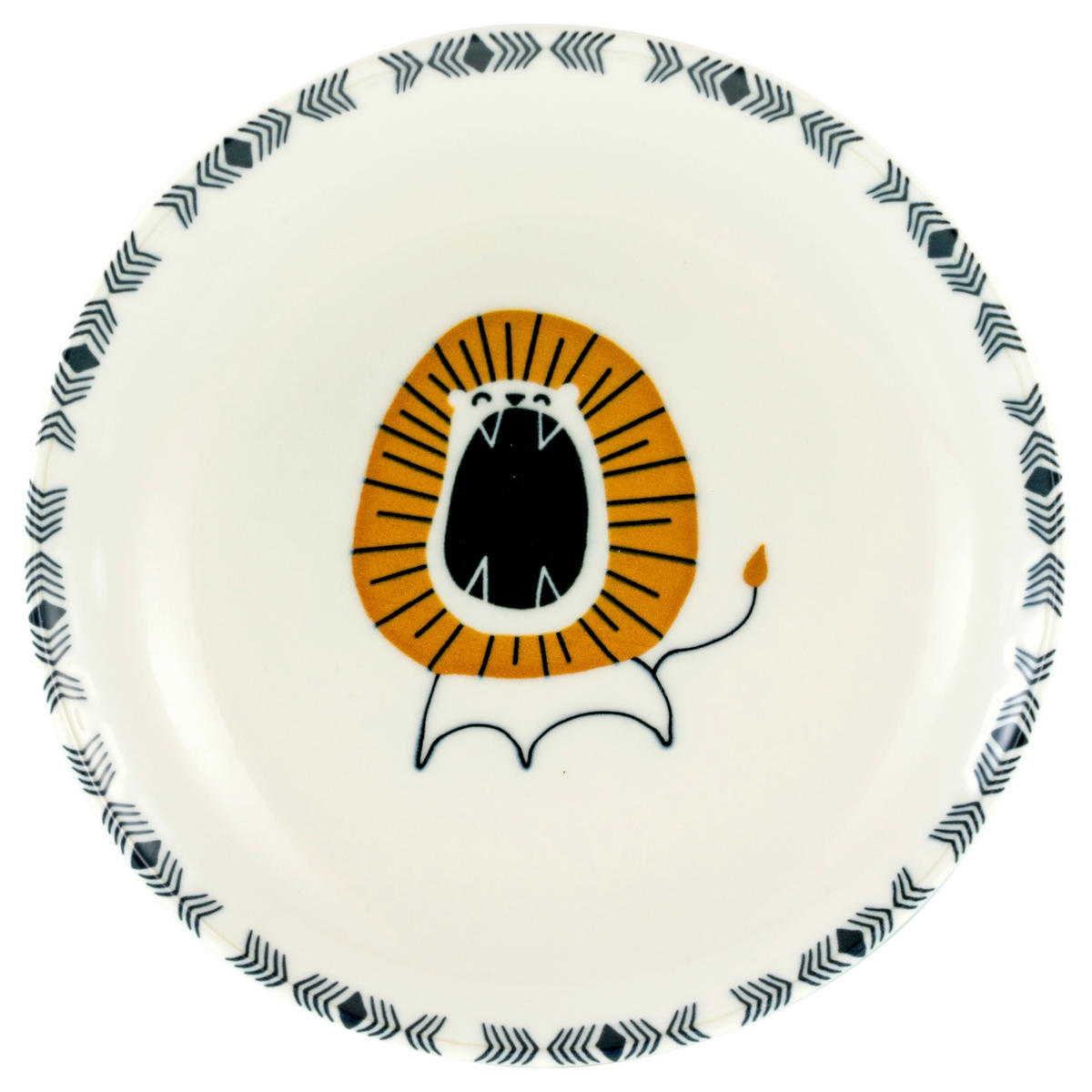 TELLERSET Safari Bunt 4-teilig  - Multicolor/Grauweiß, Basics, Keramik (21cm) - Creatable