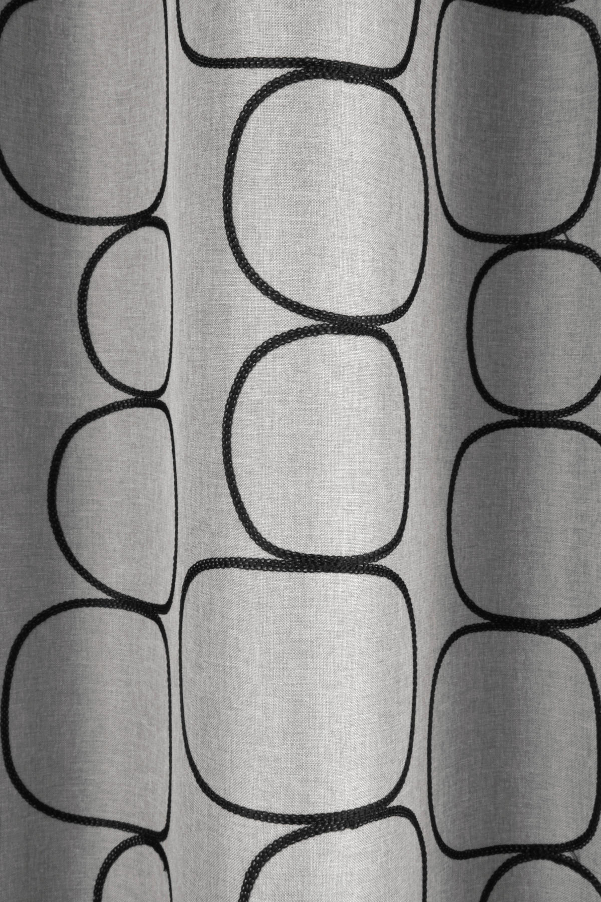 FERTIGVORHANG  blickdicht  135/245 cm   - Schwarz/Grau, Basics, Textil (135/245cm)