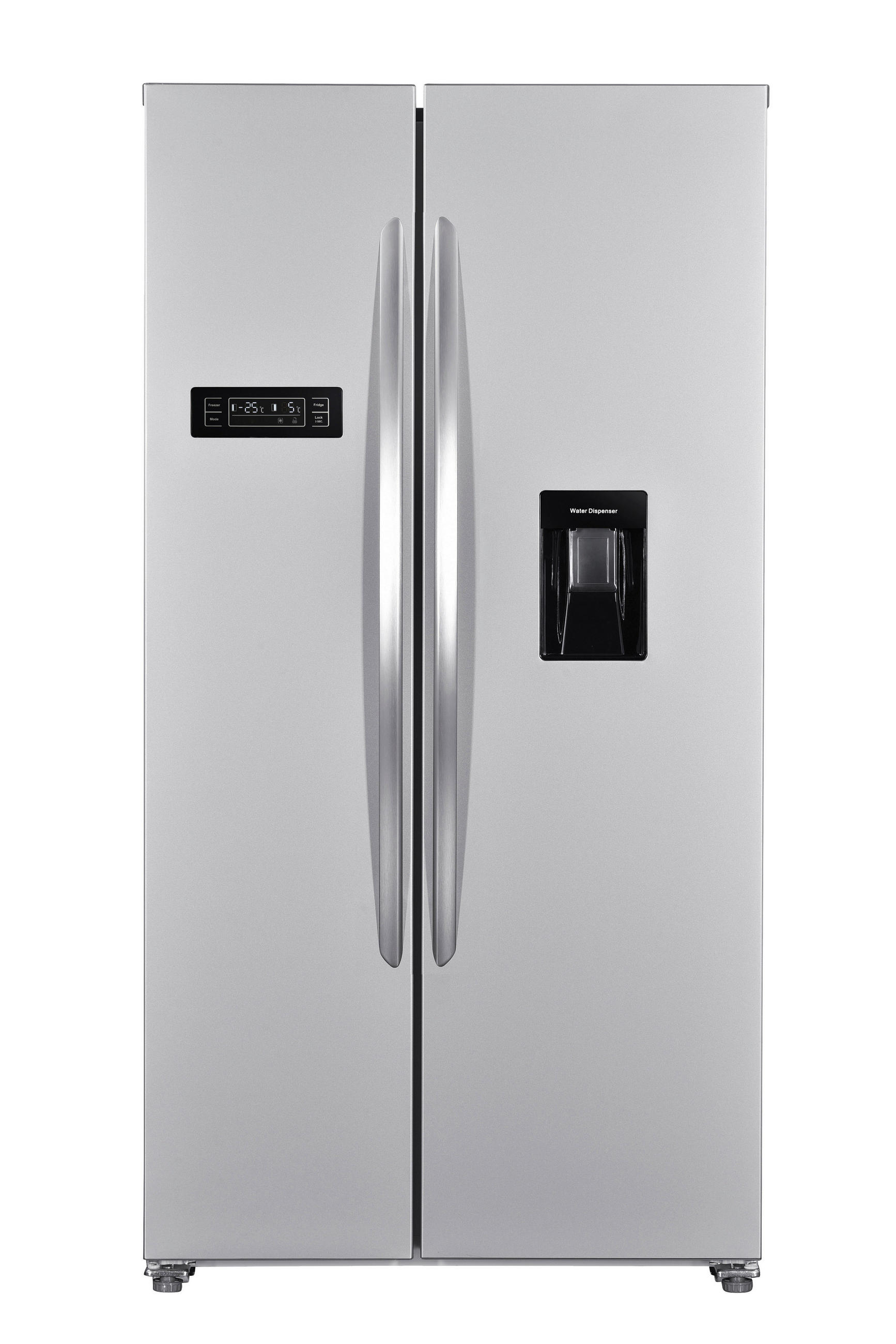 SIDE-BY-SIDE 90/177/66 cm WSBS518NFWDEIX  - Edelstahlfarben, KONVENTIONELL, Kunststoff/Metall (90/177/66cm) - Wolkenstein