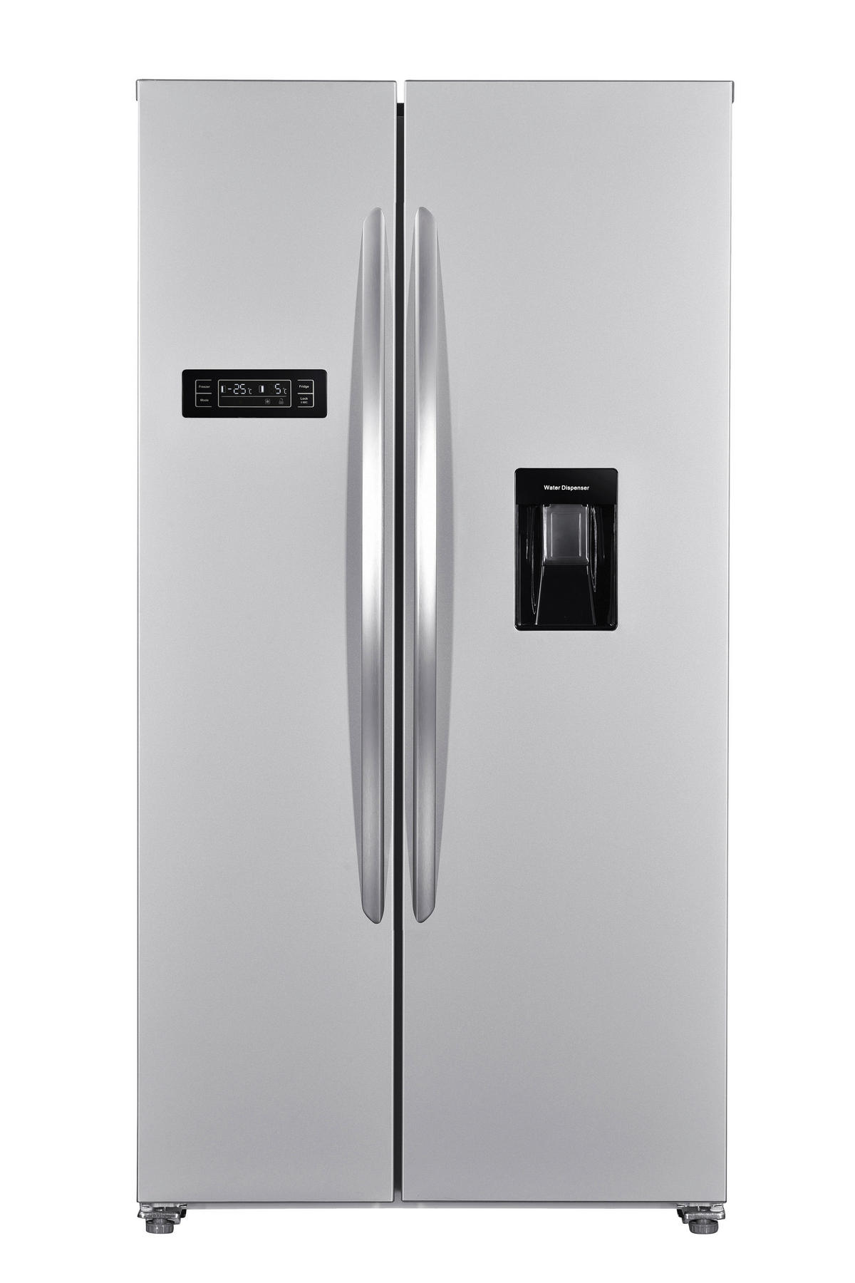 SIDE-BY-SIDE 90/177/66 cm WSBS518NFWDEIX  - Edelstahlfarben, KONVENTIONELL, Kunststoff/Metall (90/177/66cm) - Wolkenstein