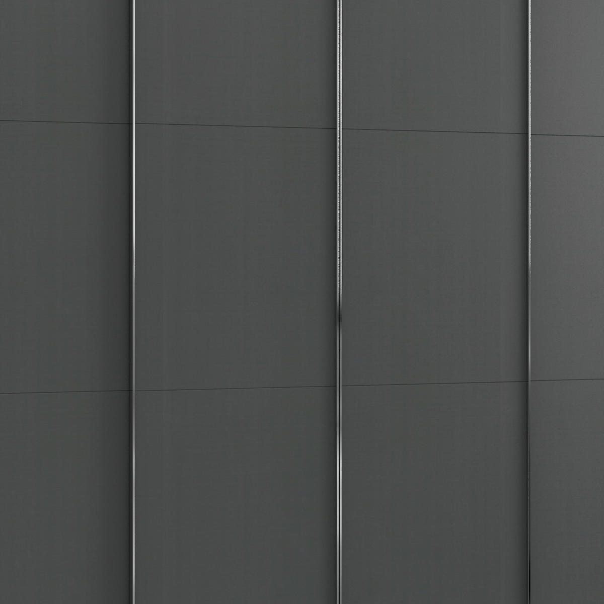 SCHWEBETÜRENSCHRANK in Graphitfarben, Eichefarben  - Chromfarben/Eichefarben, Basics, Holzwerkstoff/Metall (350/216/65cm) - MID.YOU