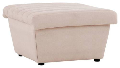 HOCKER Webstoff Creme  - Creme/Schwarz, Design, Kunststoff/Textil (74/43/85cm) - LOOKS by W.Joop