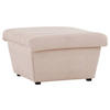 HOCKER Webstoff Creme  - Creme/Schwarz, Design, Kunststoff/Textil (74/43/85cm) - LOOKS by W.Joop