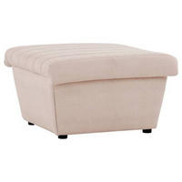HOCKER Webstoff Creme  - Creme/Schwarz, Design, Kunststoff/Textil (74/43/85cm) - LOOKS by W.Joop