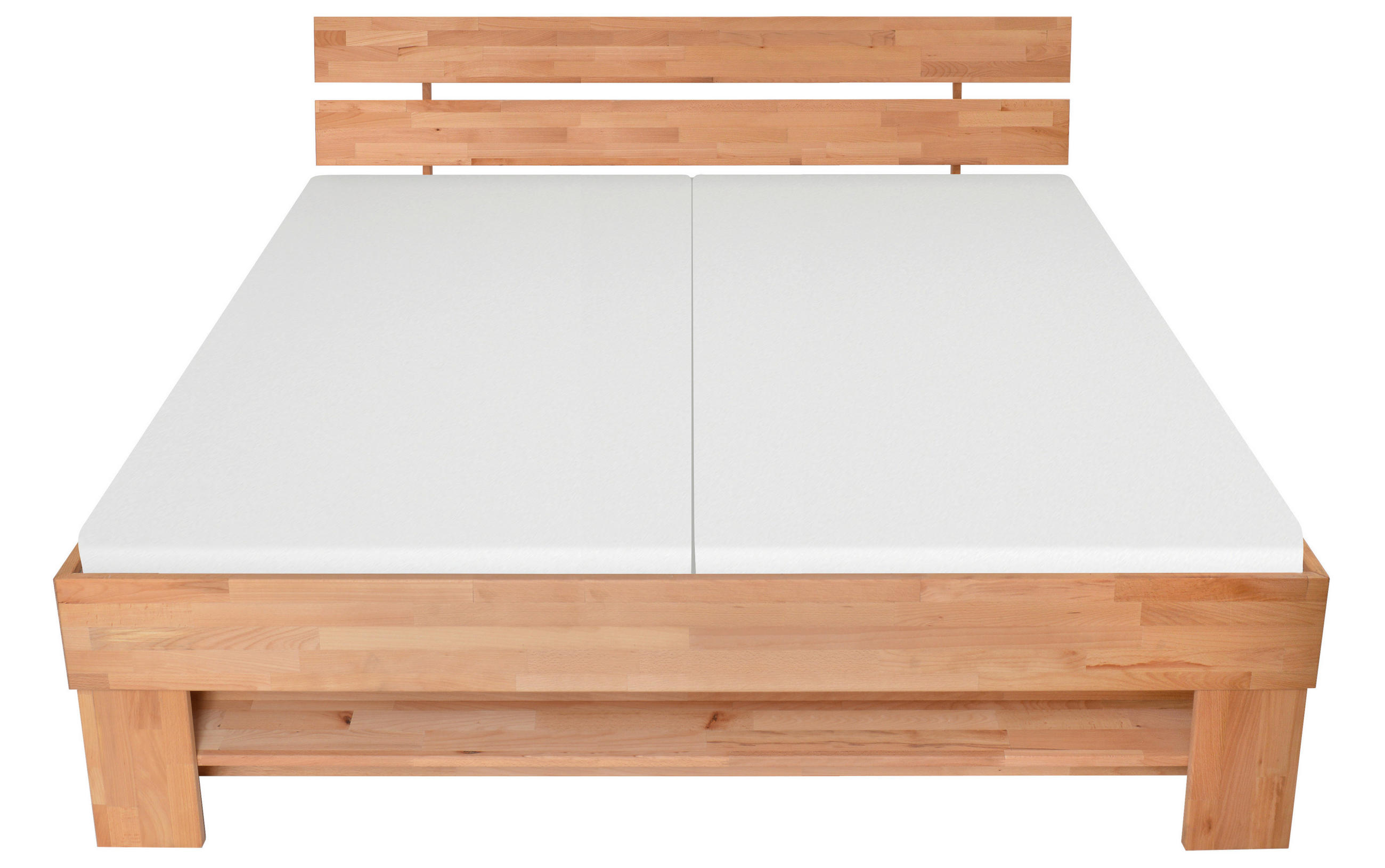 BETT 180/200 cm  in Kernbuche  - Kernbuche, Natur, Holz (180/200cm) - Carryhome