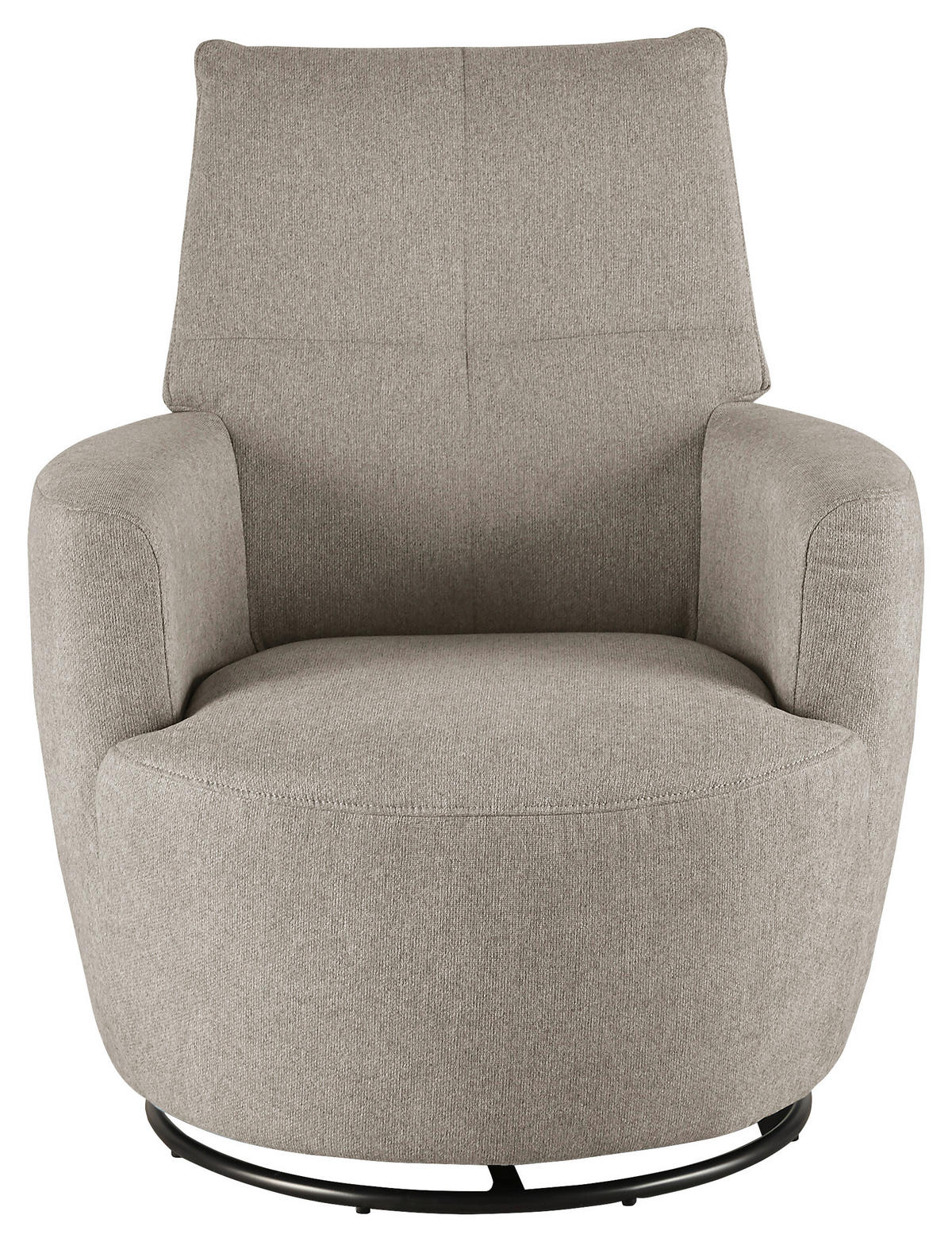 SESSEL Webstoff Beige    - Beige/Schwarz, Design, Textil/Metall (80/96/88cm) - SetOne by Musterring