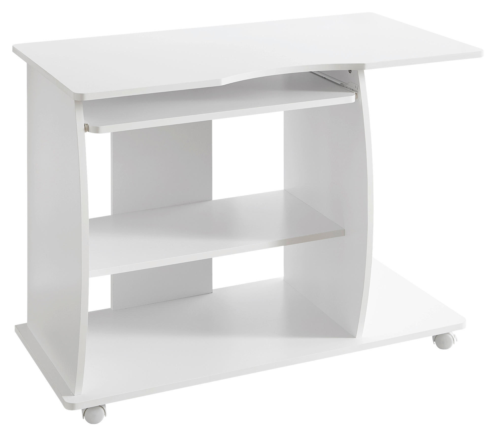 SZÁMÍTÓGÉPASZTAL  - fehér, Konventionell, műanyag/faalapú anyag (50/90/71cm) - MID.YOU