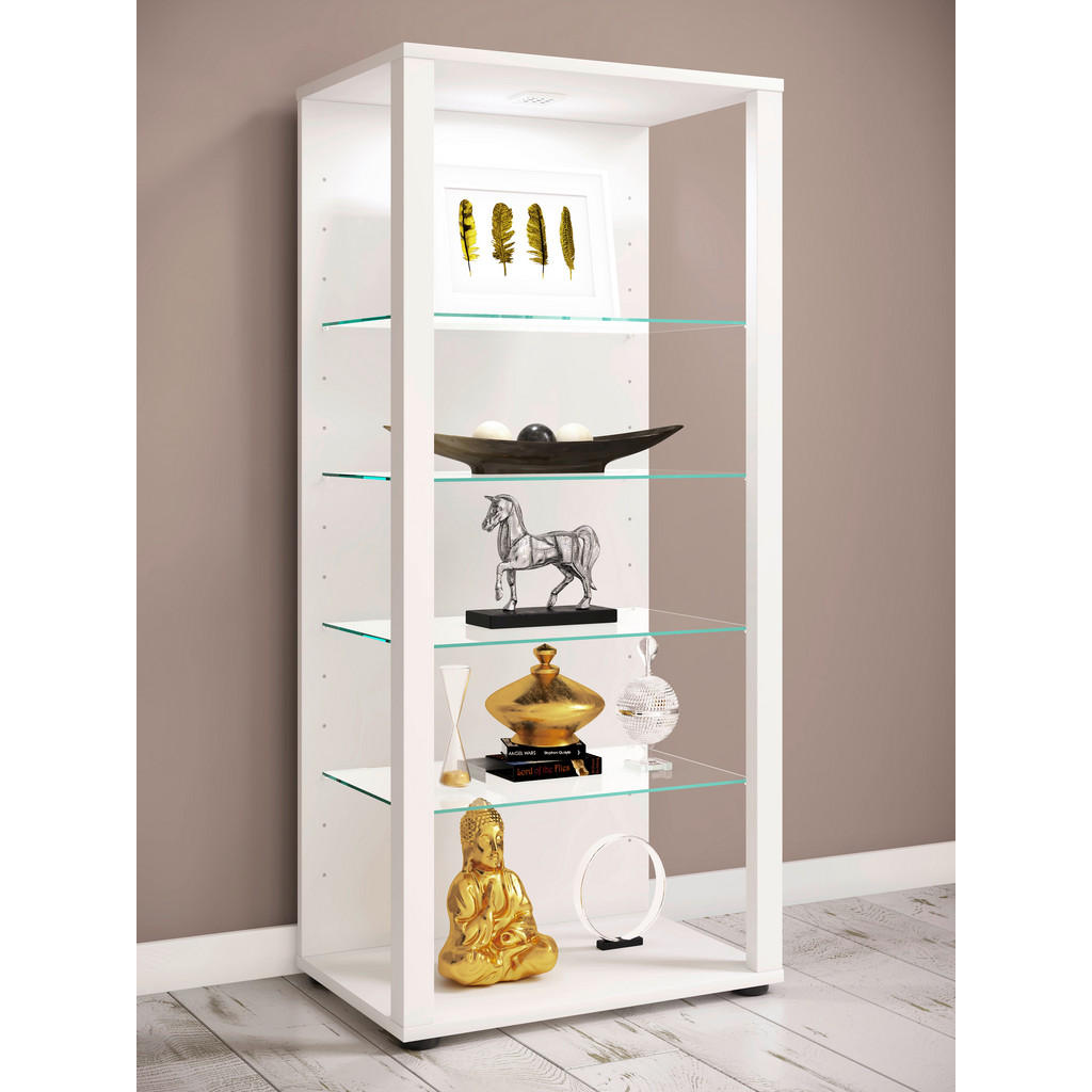 Thumbnail - Mid.you Vitrine, Weiß, Glas, 4 Fächer, 51.8x114.5x34.8 cm, stehend, Esszimmer, Vitrinen