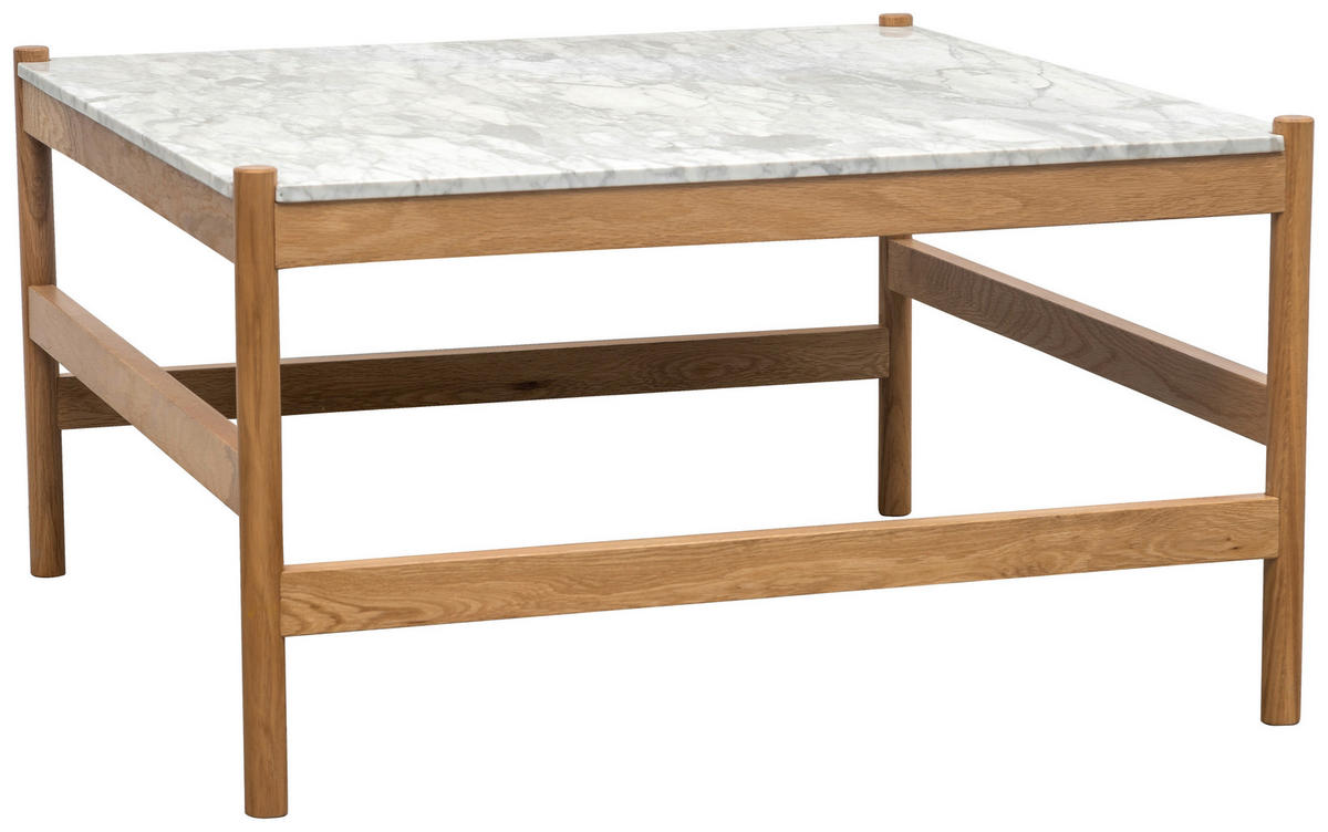 SOFFBORD i trä, sten  - vit/naturfärgad, Modern, trä/sten (80/42/80cm) - MID.YOU