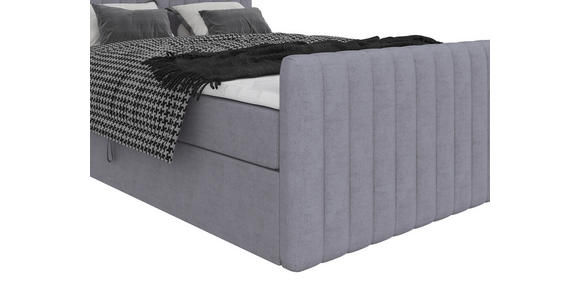 BOXBETT 140/200 cm  in Grau  - Schwarz/Grau, Basics, Kunststoff/Textil (140/200cm) - Carryhome