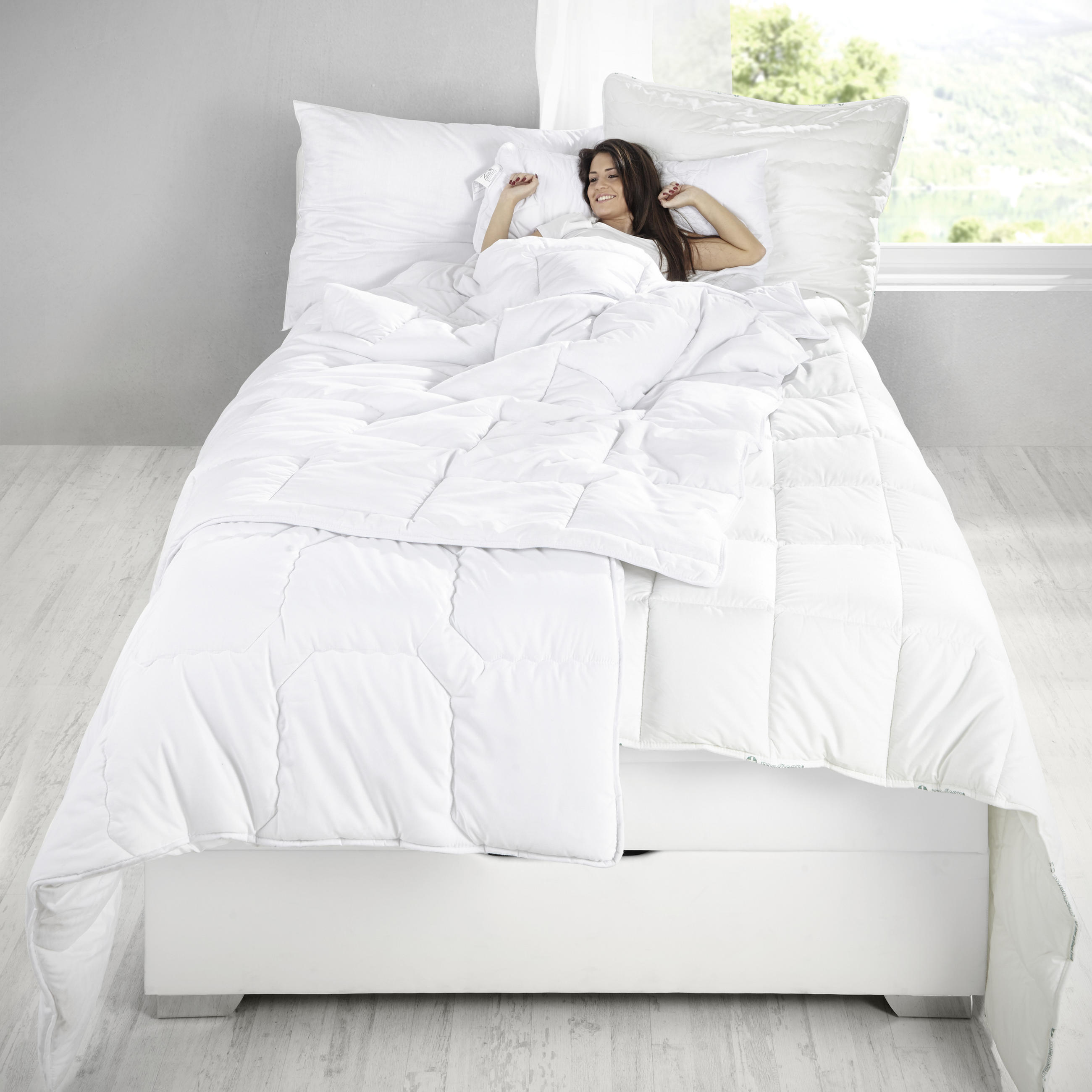 KOPFPOLSTER 70/90 cm   - Weiß, KONVENTIONELL, Textil (70/90cm) - FAN