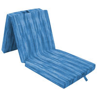 FALTMATRATZE 63/190 cm  - Blau/Hellblau, Basics, Textil (63/190cm) - Boxxx