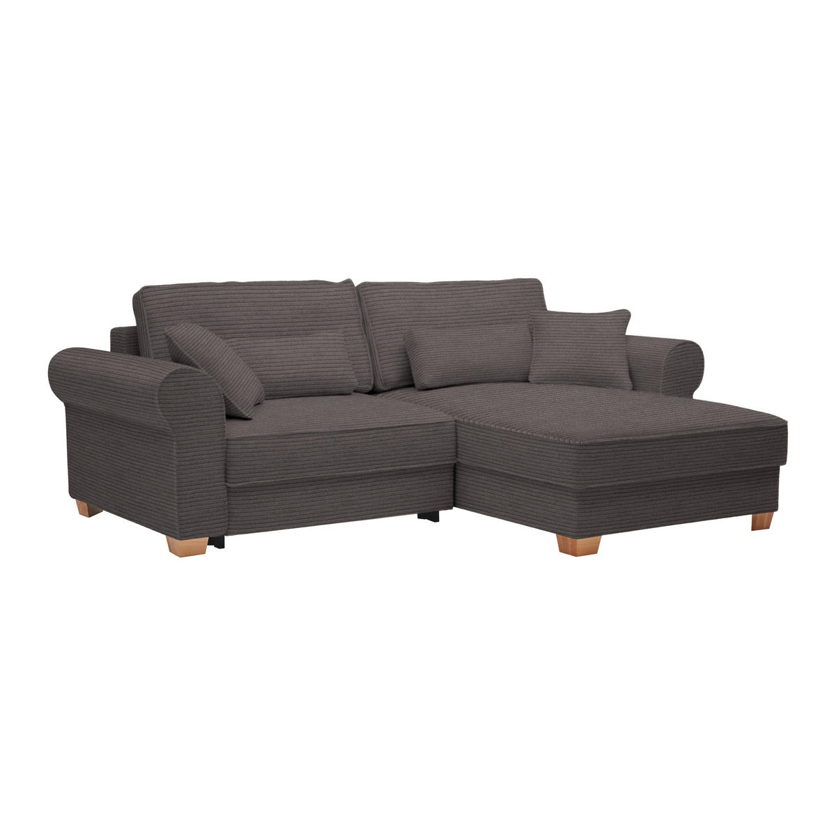 HÖRNSOFFA i mörkgrå  - mörkgrå, Modern, trämaterial/trä (255/185cm) - MID.YOU