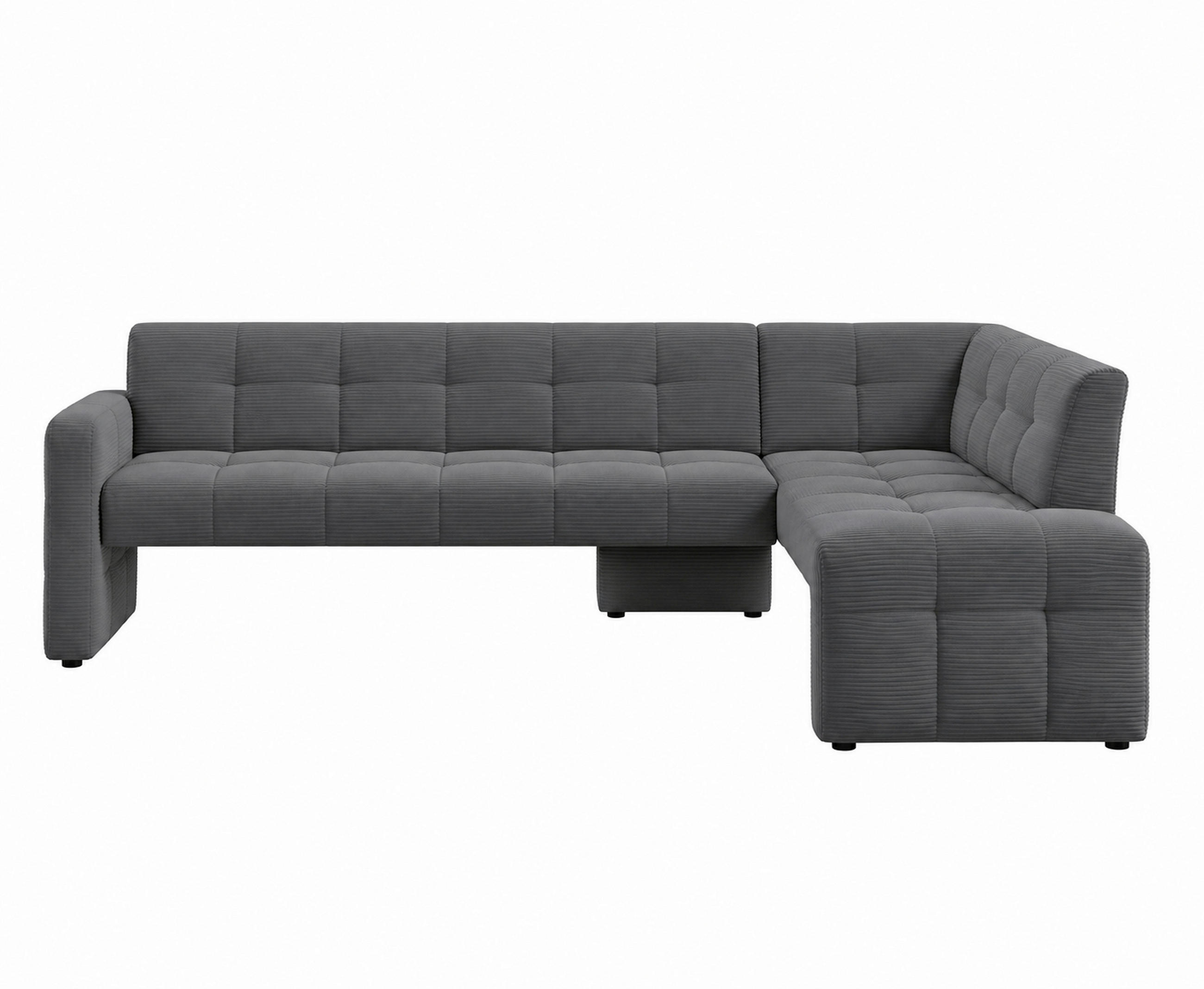 UGAONA KLUPA  antracit   - crna/antracit, Moderno, drvo/tekstil (245/157cm) - Livetastic